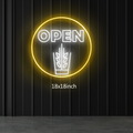 Open logo 18x18inch Custom hand made Neon Sign