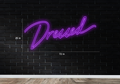 Dressed Purple Neon Sign 72x25 in 2 parts
