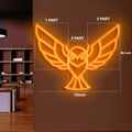 Neon sign Unisight Logo 3 parts 72X56inch Yellow color LED orange TUBE