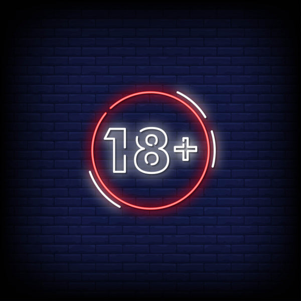 18+ Neon Sign — make neon sign