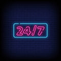 24/7 Neon Sign
