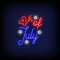4th Of July Neon Sign