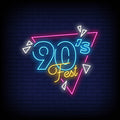 90's Festival Neon Sign