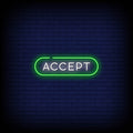 Accept Neon Sign