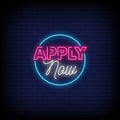 Apply Now Neon Sign