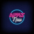 Apply Now Neon Sign