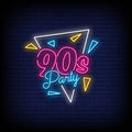Back To 90's Neon Sign