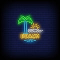 Beach Life Neon Sign