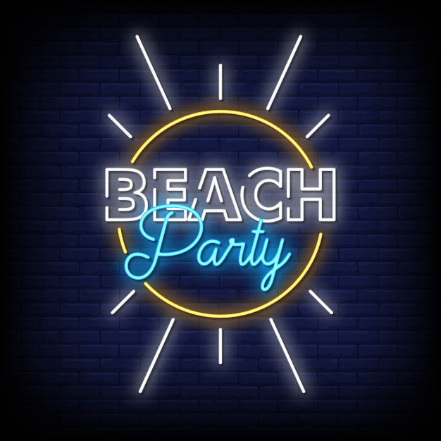 Beach Party Neon Sign — make neon sign