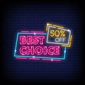 best choice pink neon sign
