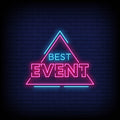 best event pink neon sign