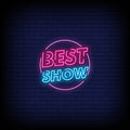 best show pink neon sign