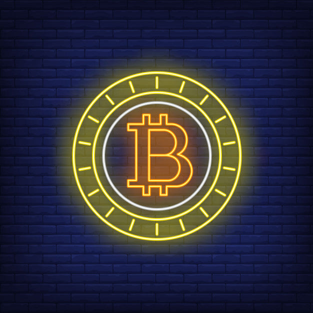 Bitcoin Cryptocurrency Coin Neon Sign — make neon sign