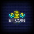 Bitcoin Digital Cryptocurrency Neon Sign