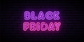 black friday pink neon sign