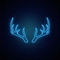 Blue Horns Neon Sign