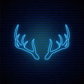 Blue Horns Neon Sign