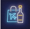 Bottle Of Alcohol Neon Sign