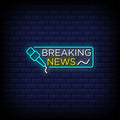 Breaking News Neon Sign