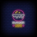 Burger Cafe Neon Sign