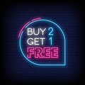 Buy 2 Get 1 Free Neon Sign