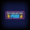 Buy One Get One Free Neon Sign