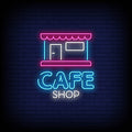 Cafe Shop Neon Sign