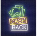 Cash Back Lettering Neon Sign