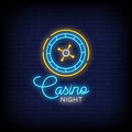 Casino Night Neon Sign