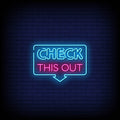 Check This Out Neon Sign