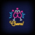 Cheers Neon Sign  Perfect for Festive Bar Décor