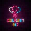 Childrens Day Neon Sign
