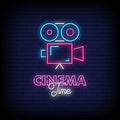 Cinema Time Neon Sign