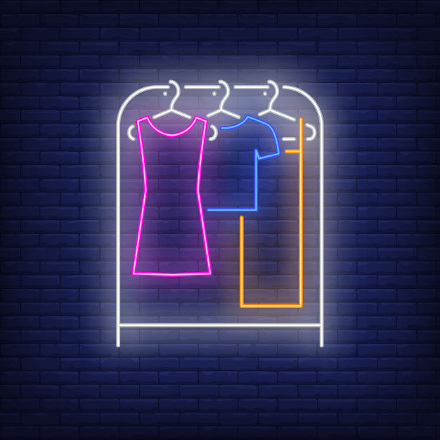 dress neon sign T-shirt & Dress LED Light Neon Sign Clothing Wall Art Garment Shop Gift
