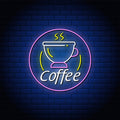 Coffee Neon Text Sign