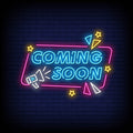 Coming Soon Neon Sign
