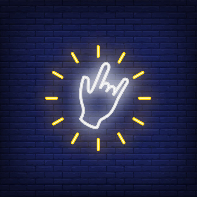 Cool Gesture Neon Sign — make neon sign