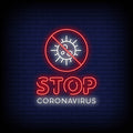 Corona Virus Neon Sign