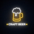 Craft Beer Neon Sign
