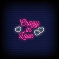 crazy in love pink neon sign