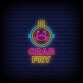 Delicious Seafood Crab Fry Neon Sign