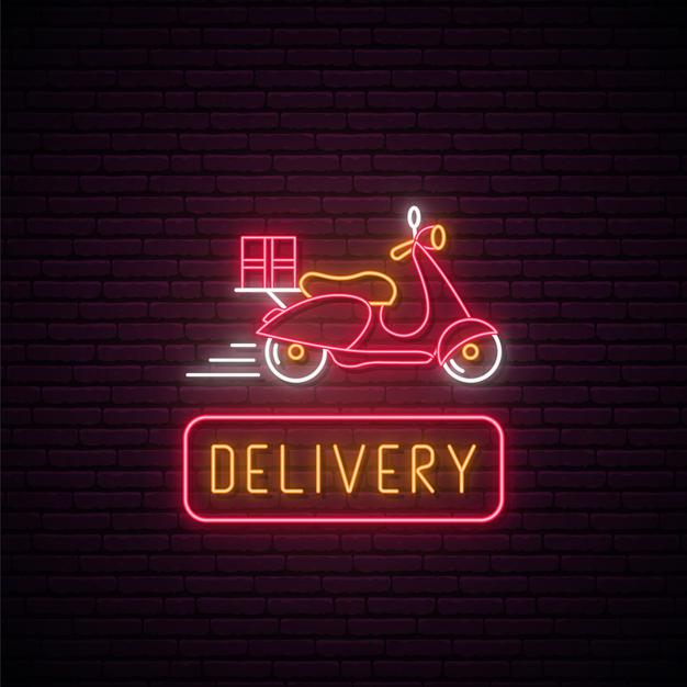 Delivery Neon Sign — make neon sign