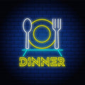 Dinner Neon Sign