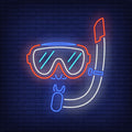 Diving Mask Neon Sign