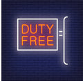 Duty Free Neon Sign Perfect For Shop & Store