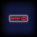 Entry Neon Sign Perfect for Businesses & Events