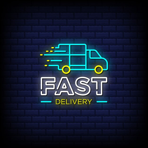 Fast Order Sign Fast Delivery Neon Sign — make neon sign