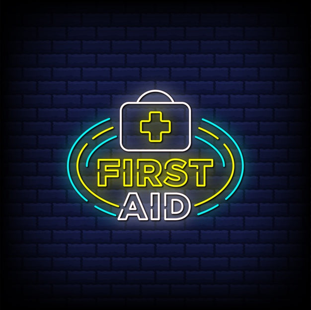 First Aid Neon Sign — make neon sign