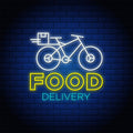 Food Delivery Neon Sign