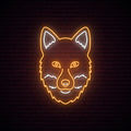 Fox Glowing Neon Sign